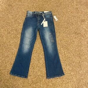 High Rise Straight Crop Jeans